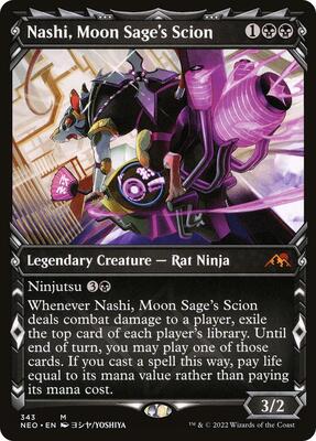 Nashi, Moon Sage's Scion (Showcase) card from Kamigawa: Neon Dynasty