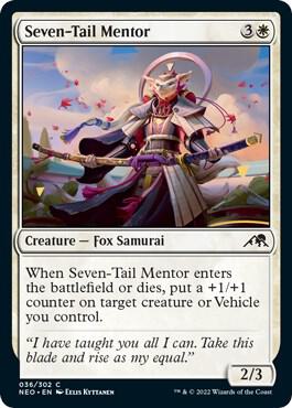 Seven-Tail Mentor card from Kamigawa: Neon Dynasty