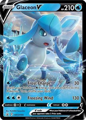 Glaceon V - SWSH196 card from SWSH: Sword & Shield Promo Cards