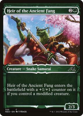 Heir of the Ancient Fang (Showcase) card from Kamigawa: Neon Dynasty