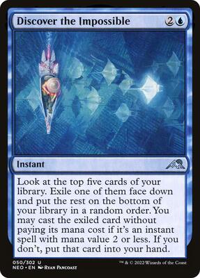Discover the Impossible card from Kamigawa: Neon Dynasty