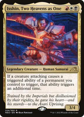 Isshin, Two Heavens as One card from Kamigawa: Neon Dynasty