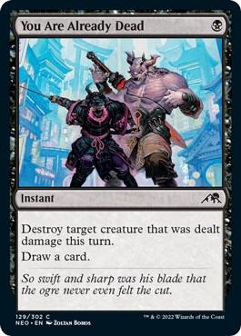 You Are Already Dead card from Kamigawa: Neon Dynasty