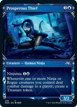 Prosperous Thief (Showcase) card from Kamigawa: Neon Dynasty