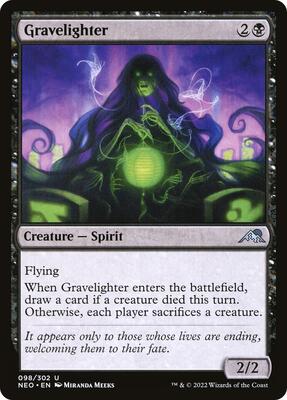 Gravelighter card from Kamigawa: Neon Dynasty