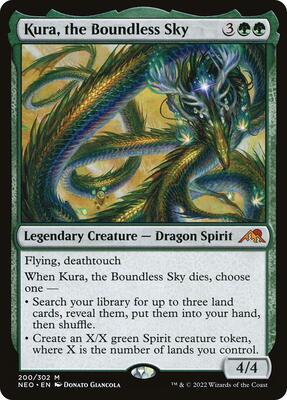 Kura, the Boundless Sky card from Kamigawa: Neon Dynasty