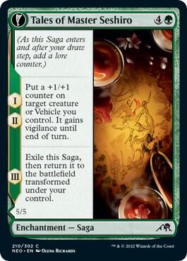 Tales of Master Seshiro card from Kamigawa: Neon Dynasty