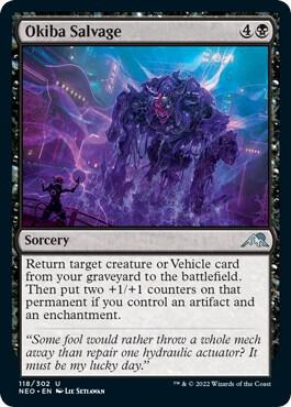 Okiba Salvage card from Kamigawa: Neon Dynasty