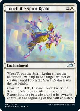 Touch the Spirit Realm card from Kamigawa: Neon Dynasty
