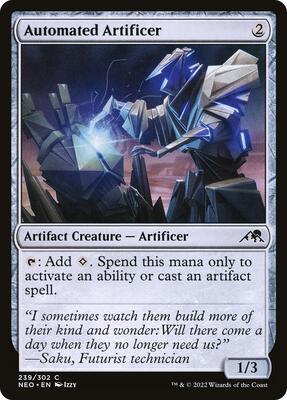 Automated Artificer card from Kamigawa: Neon Dynasty