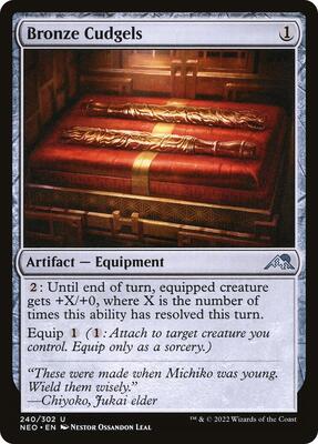 Bronze Cudgels card from Kamigawa: Neon Dynasty