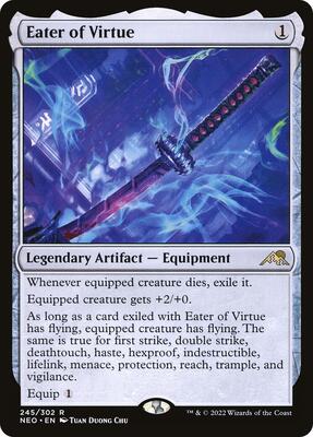 Eater of Virtue card from Kamigawa: Neon Dynasty