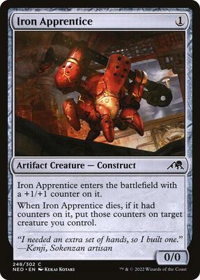 Iron Apprentice card from Kamigawa: Neon Dynasty