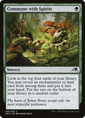Commune with Spirits card from Kamigawa: Neon Dynasty