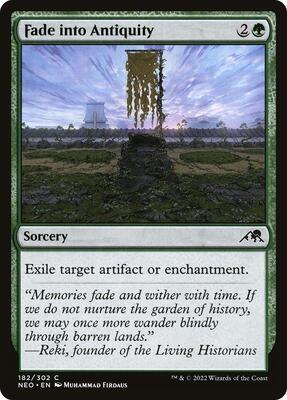 Fade into Antiquity card from Kamigawa: Neon Dynasty