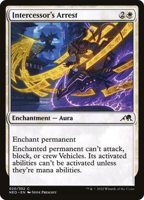 Intercessor's Arrest card from Kamigawa: Neon Dynasty