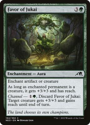Favor of Jukai card from Kamigawa: Neon Dynasty