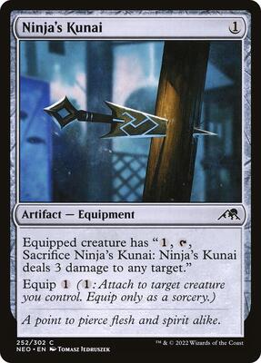 Ninja's Kunai card from Kamigawa: Neon Dynasty