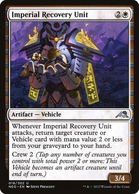 Imperial Recovery Unit card from Kamigawa: Neon Dynasty