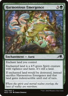 Harmonious Emergence card from Kamigawa: Neon Dynasty