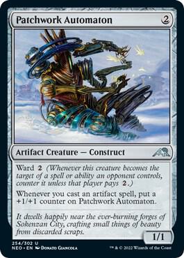 Patchwork Automaton card from Kamigawa: Neon Dynasty