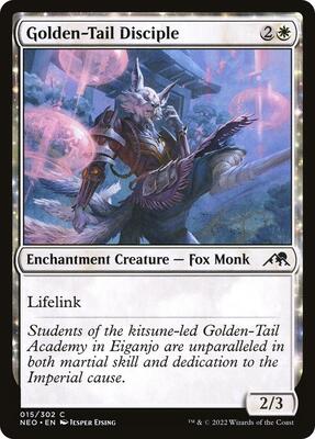Golden-Tail Disciple card from Kamigawa: Neon Dynasty