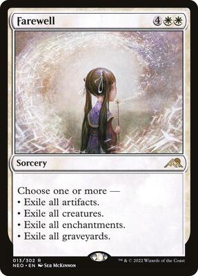 Farewell card from Kamigawa: Neon Dynasty