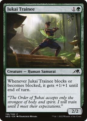 Jukai Trainee card from Kamigawa: Neon Dynasty