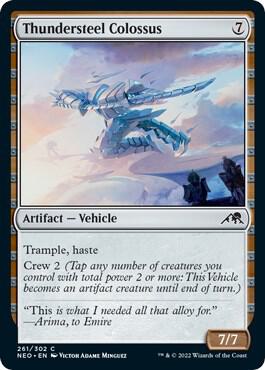 Thundersteel Colossus card from Kamigawa: Neon Dynasty