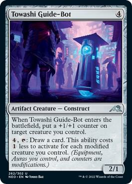 Towashi Guide-Bot card from Kamigawa: Neon Dynasty