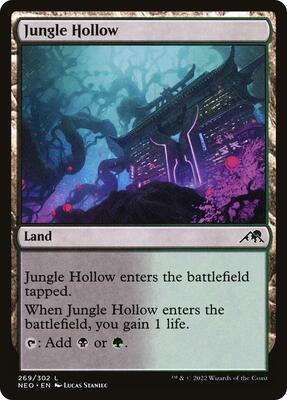 Jungle Hollow card from Kamigawa: Neon Dynasty