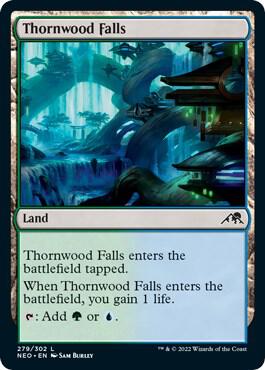 Thornwood Falls card from Kamigawa: Neon Dynasty