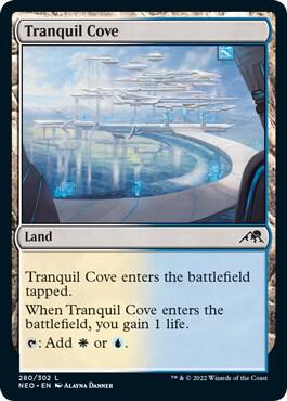 Tranquil Cove card from Kamigawa: Neon Dynasty