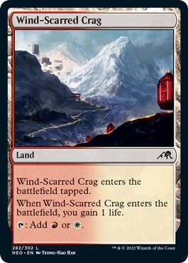 Wind-Scarred Crag card from Kamigawa: Neon Dynasty