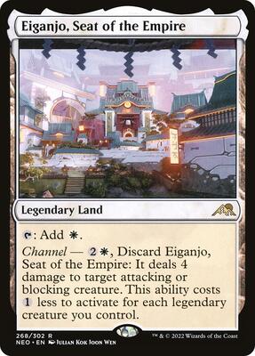 Eiganjo, Seat of the Empire card from Kamigawa: Neon Dynasty
