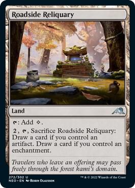 Roadside Reliquary card from Kamigawa: Neon Dynasty