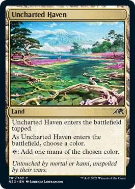 Uncharted Haven card from Kamigawa: Neon Dynasty