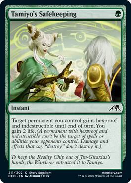 Tamiyo's Safekeeping card from Kamigawa: Neon Dynasty