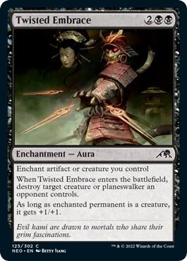 Twisted Embrace card from Kamigawa: Neon Dynasty