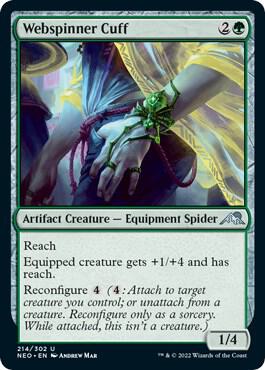 Webspinner Cuff card from Kamigawa: Neon Dynasty