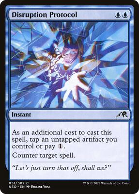 Disruption Protocol card from Kamigawa: Neon Dynasty