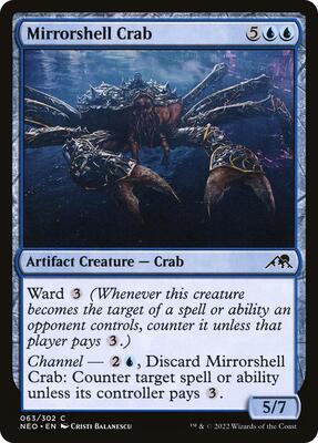 Mirrorshell Crab card from Kamigawa: Neon Dynasty