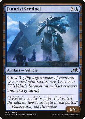 Futurist Sentinel card from Kamigawa: Neon Dynasty