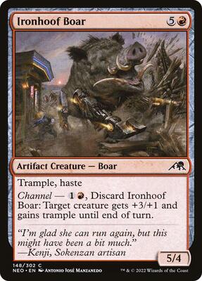 Ironhoof Boar card from Kamigawa: Neon Dynasty