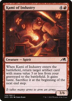Kami of Industry card from Kamigawa: Neon Dynasty
