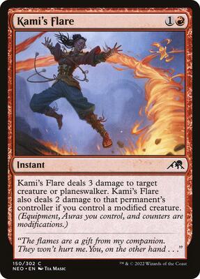 Kami's Flare card from Kamigawa: Neon Dynasty