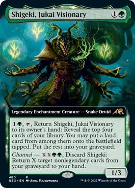 Shigeki, Jukai Visionary (Extended Art) card from Kamigawa: Neon Dynasty