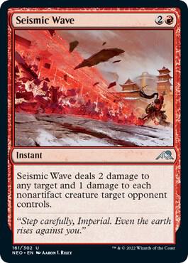 Seismic Wave card from Kamigawa: Neon Dynasty