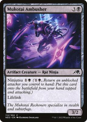 Mukotai Ambusher card from Kamigawa: Neon Dynasty
