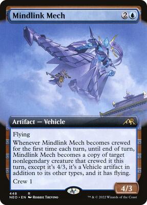 Mindlink Mech (Extended Art) card from Kamigawa: Neon Dynasty